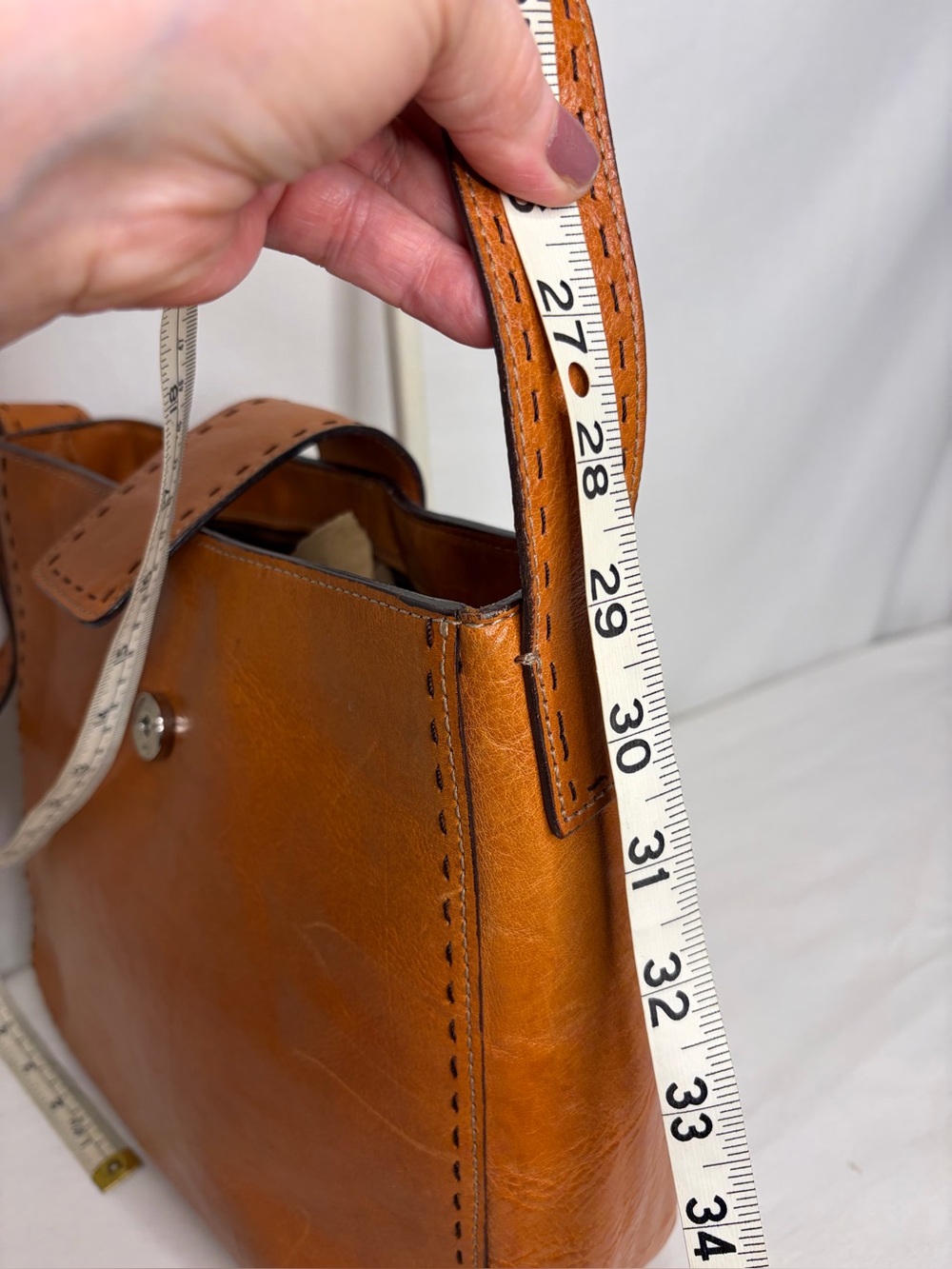 Vintage Fossil Sedona Tan Leather Crossbody Bag - Picture 14 of 16